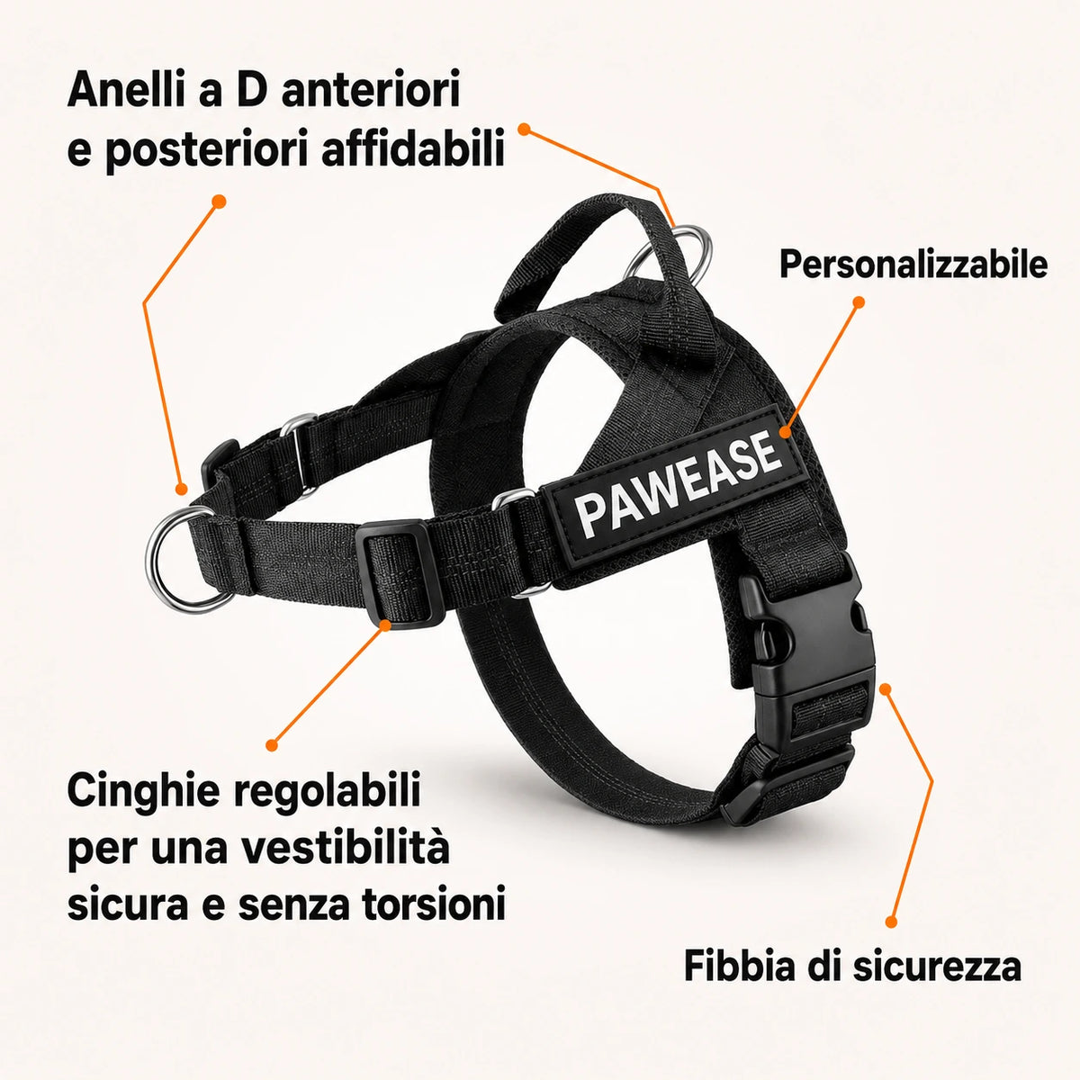 PawEase® – Pettorina anti-tiro per cani