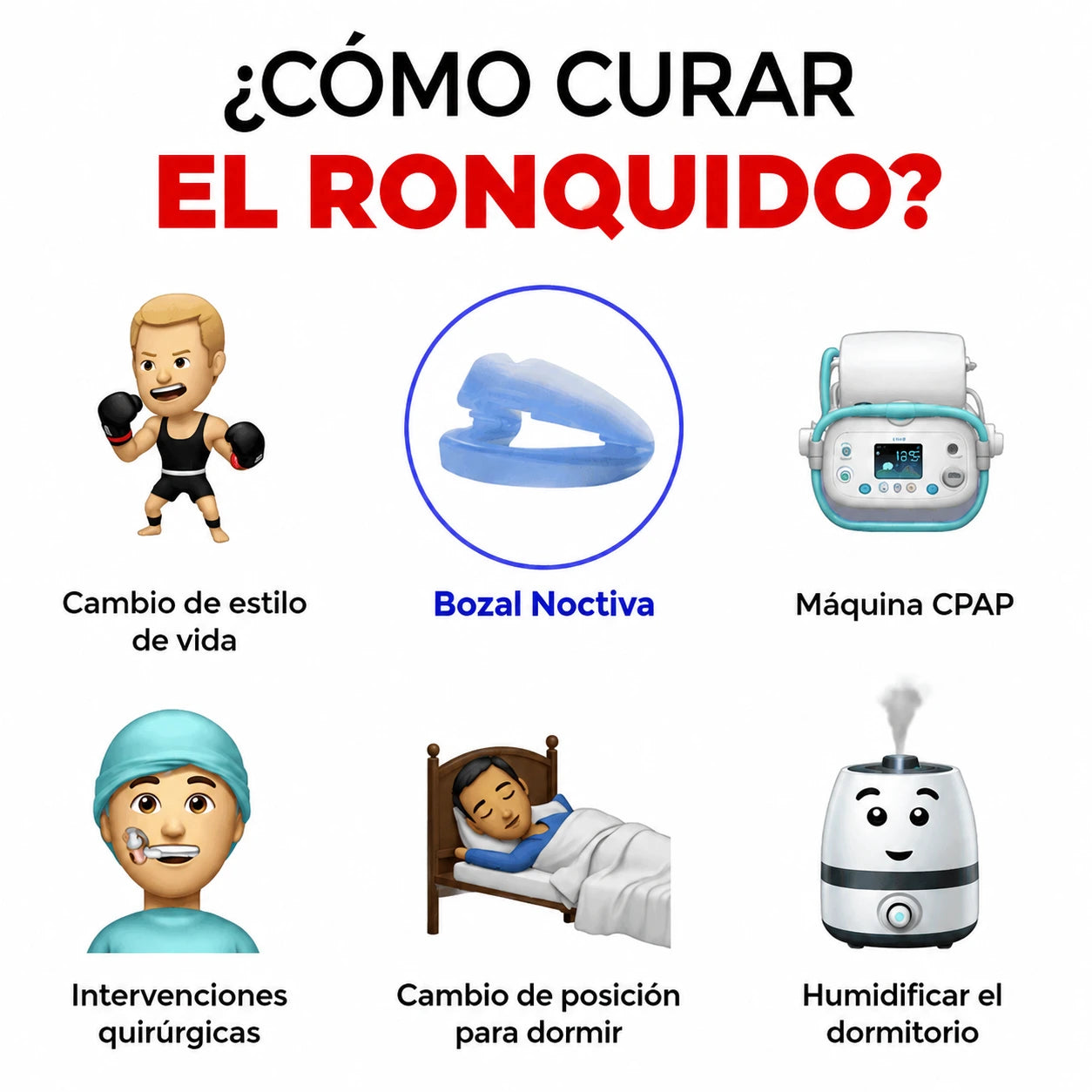 SleepQuiet Boquilla Antirronquidos Talla Universal