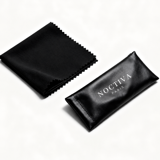 Étui à lunettes et chiffon de nettoyage Noctiva-Paris®