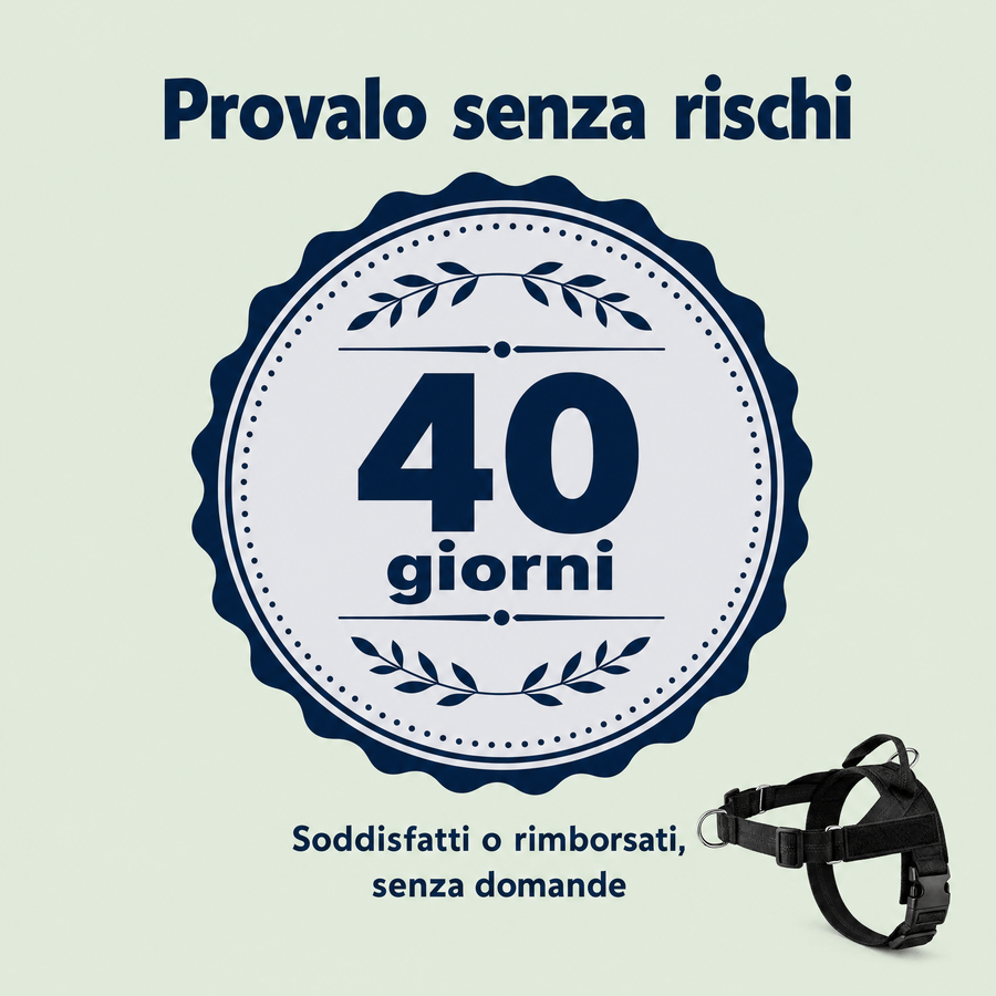 PawEase® – Pettorina anti-tiro per cani — main:guarantee